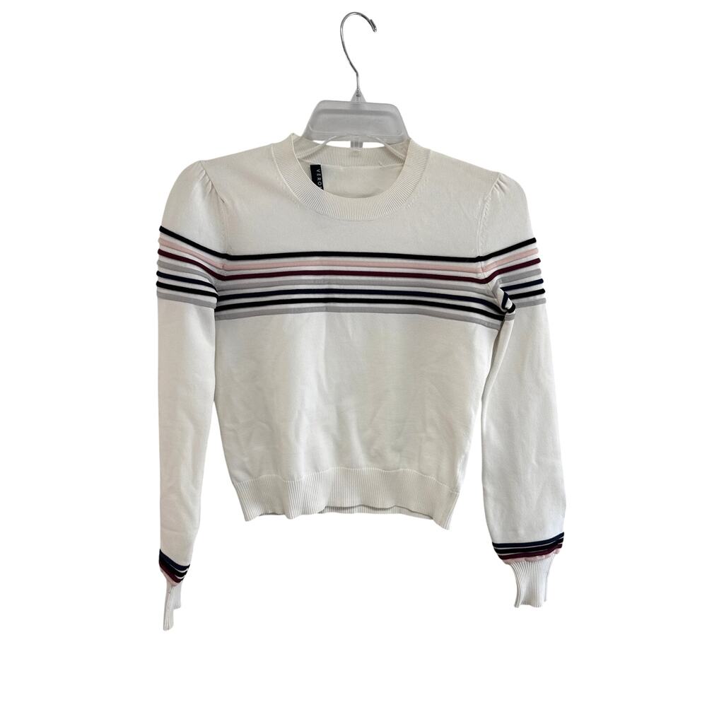 Veronica Beard Fenn Striped Pullover Sweater XS Posie